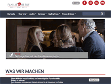 Tablet Screenshot of familieundberuf.at